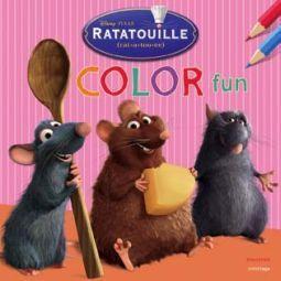 Merkloos disney color fun ratatouille boek