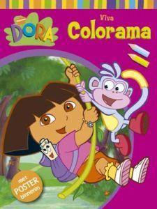 Merkloos dora viva colorama met poster boek