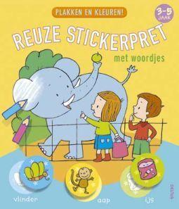 Merkloos plakken kleuren reuze stick pr boek