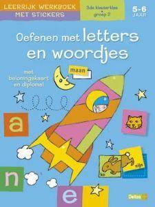 Merkloos leer werkboek letters woordjes boek