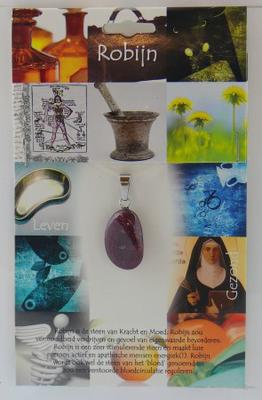 Steengoed Hanger gezondheidssteen robijn