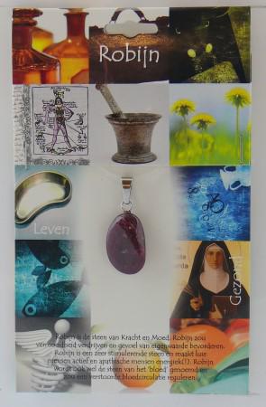 Hanger gezondheidssteen robijn