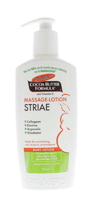 Cocoa butter massage lotion striae