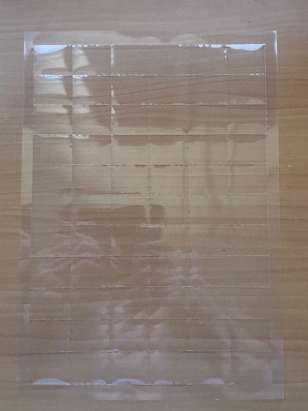 Schapkaartjes transparant doos