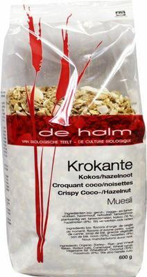 De Halm muesli krok kokos eko- 600gr