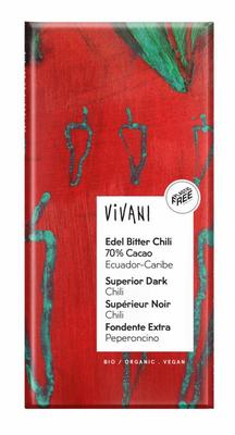 Vivani Chocolade puur superieur chili Ecuador bio