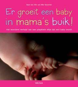 Merkloos er groeit een baby in mama 4+ boek