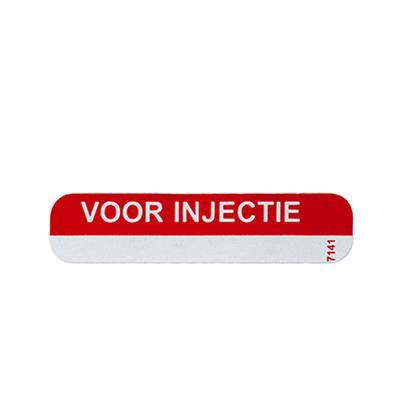 Spruyt Hillen Sticker voor injectie rood