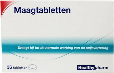 Healthypharm Maagtabletten calcium carbonaat