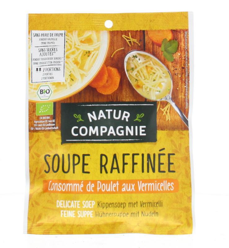 Kippensoep met vermicelli bio