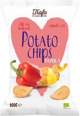 Trafo Aardappelchips paprika light 100 gram 100g