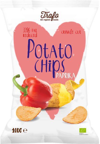 Aardappelchips paprika light 100 gram 100g