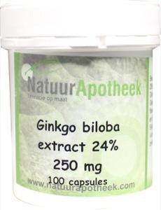 Natuurapotheek Ginkgo biloba 24% 250mg