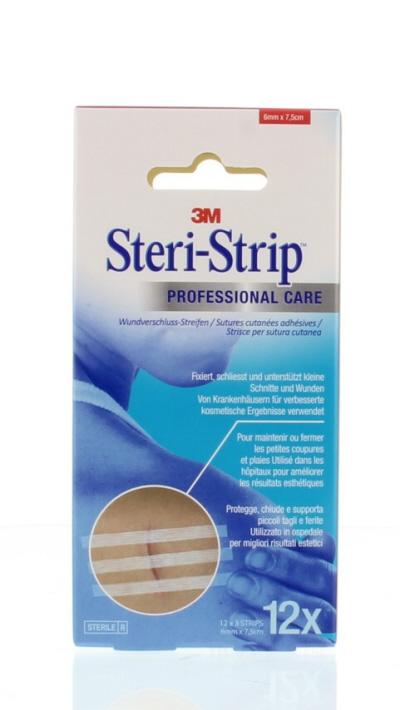Steristrips 6 x 75mm 12x2 strips vel