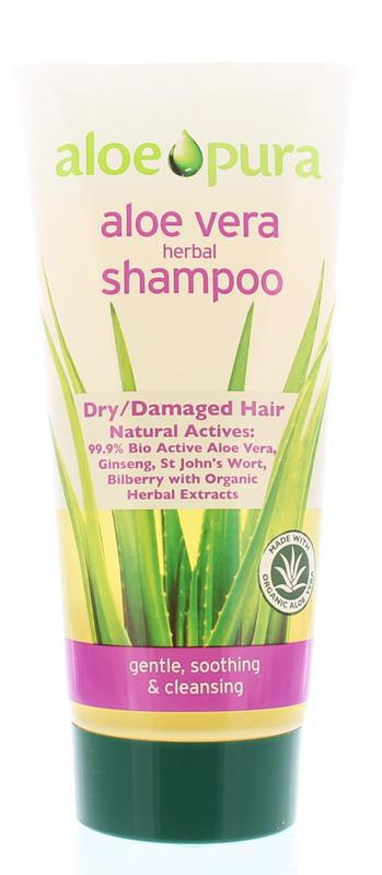 Aloe pura shampoo aloe vera droog/beschadigd haar