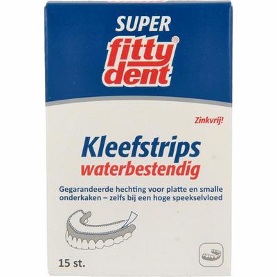 Fittydent Kleefstrips voor onderprothesen