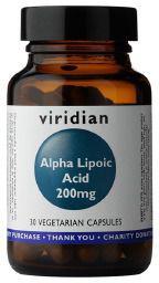 VIRIDIAN alpha lipoic acid 200 mg 30 caps