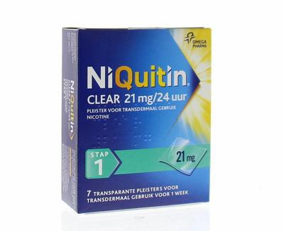 Niquitin Stap clear 21mg/24 uur