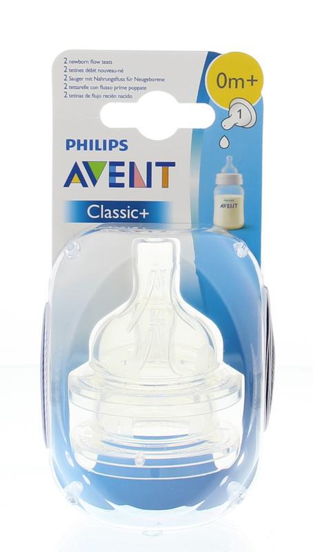 Speen pasgeboren silicone 1 gaatje 1 druppel 0M+