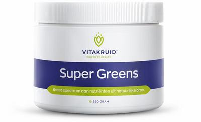 Vitakruid Vitakruid Super Greens 25 nutrienten oa probiotica & enzymen Vitakruid Vitakruid Super Greens 25 nutrienten oa probiotica & enzymen
