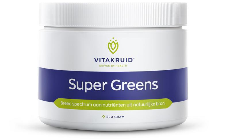 Vitakruid Super Greens 25 nutrienten oa probiotica & enzymen