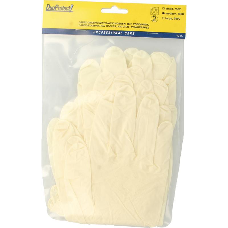Handschoen latex poedervrij medium
