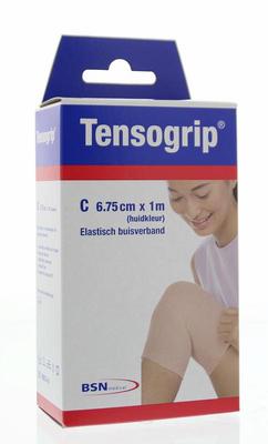 Tensogrip Elastisch buisverband C 1m x 6.75cm huidkleur