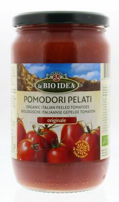 Bioidea Tomaten gepeld (glas) bio