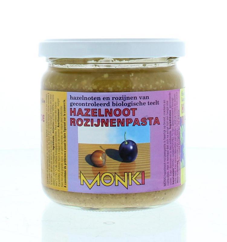 Hazelnoten-rozijnenpasta eko bio