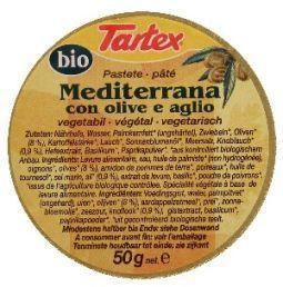 Tartex pate mediterrana bio - 50gr