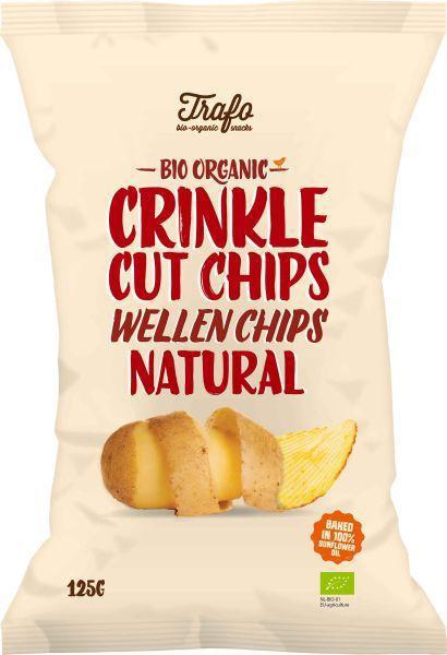 Ribbelchips gezouten bio