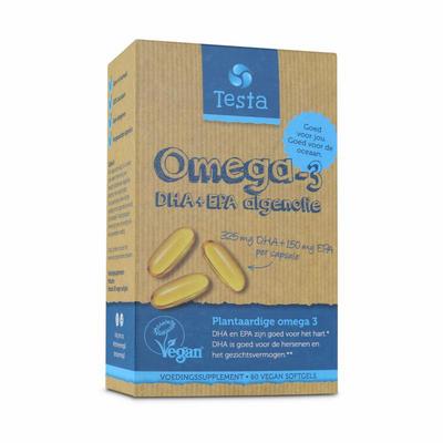Testa Omega 3 algenolie 300mg DHA + 150mg EPA vegan
