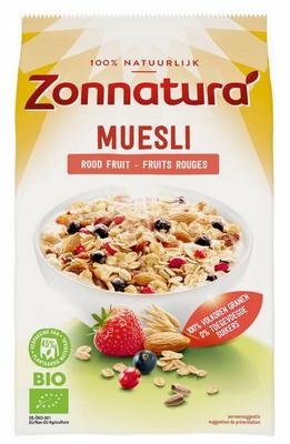 Zonnatura Muesli rood fruit bio