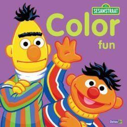sesamstraat color fun boek