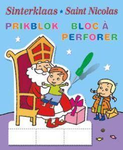 Merkloos sinterklaas prikblok boek
