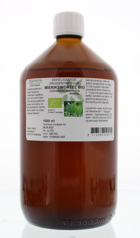 Amoracia rust rad / mierikswortel tinctuur bio