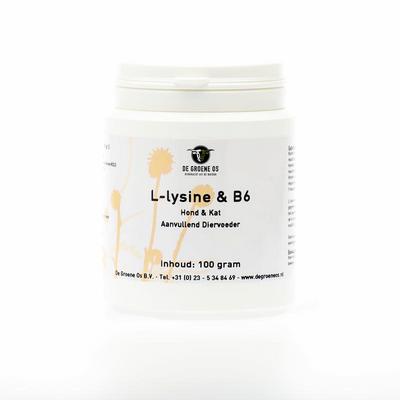 Groene Os L-Lysine en vitamine B6 hond/kat