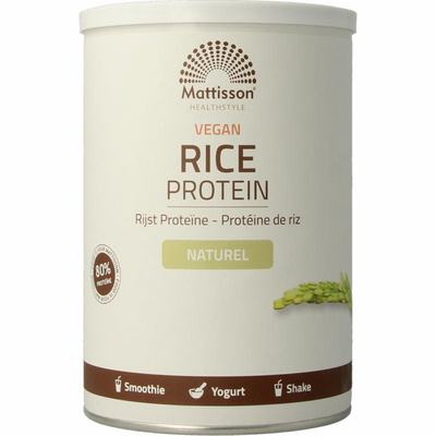 Mattisson Absolute rijst proteine poeder vegan 80% Mattisson Absolute rijst proteine poeder vegan 80%