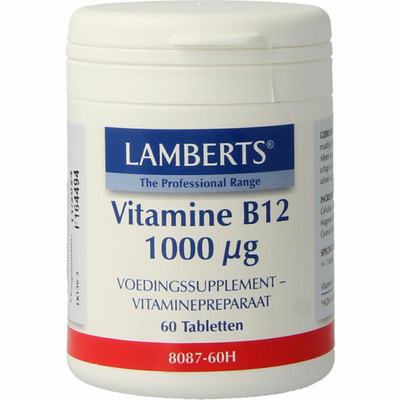 Lamberts Vitamine B12 1000mcg (cyanocobalamine) Lamberts Vitamine B12 1000mcg (cyanocobalamine)
