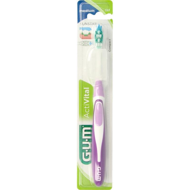 Activital medium tandenborstel grote kop