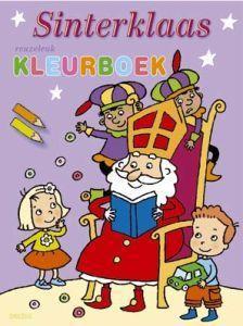 Merkloos sinterklaas reuzeleukkleurboek boek
