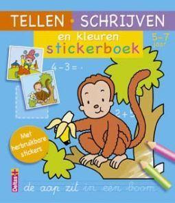 tellen schrijven en kleuren boek