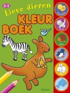 Merkloos lieve dieren kleurboek 3-5j boek