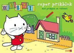 Merkloos musti super prikblok boek