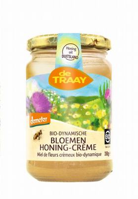 Traay Bloemenhoning creme bio-dynamisch demeter bio Traay Bloemenhoning creme bio-dynamisch demeter bio
