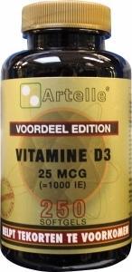 Artelle Vitamine D3 25mcg