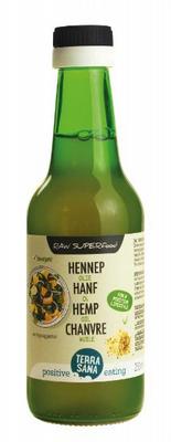 Terrasana Raw hennep olie koudgeperst in glas bio