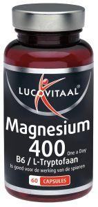 Lucovitaal Magnesium 400 met B6 en L-Tryptofaan Lucovitaal Magnesium 400 met B6 en L-Tryptofaan