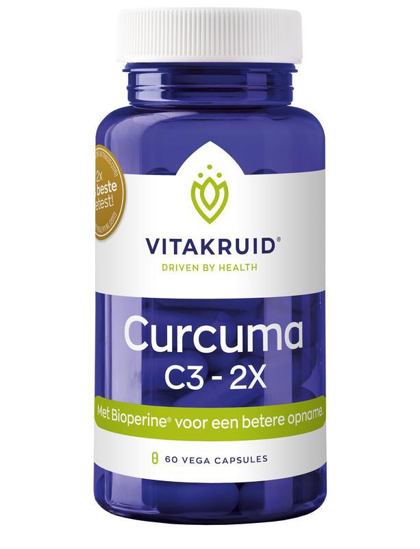 Curcuma C3-2X (95% curcuminoiden) met Bioperine