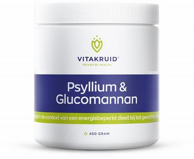 Vitakruid Vitakruid Psyllium 5000 mg & Glucomannan 1000 mg vezels Vitakruid Vitakruid Psyllium 5000 mg & Glucomannan 1000 mg vezels